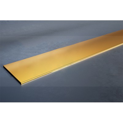 Декоративная полоса Progress Profiles - PIAO...C, 2м, Алюминий Анодированный Золото